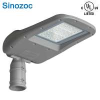 Sinozoc Outdoor Die Casting 100W Garden LED Street light High Way Ce Rohs IP65 Waterproof High Brightness Newest Design