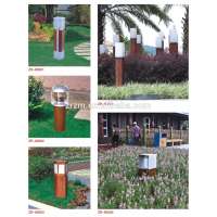 60CM-100CM cheap price wood material outdoor garden led lawn light special design outdoor lawn lamp